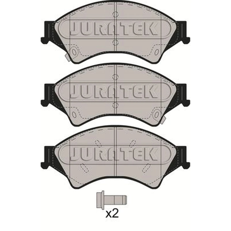 Juratek Front Brake Pad Set fits Ford Ranger 2011 on 2.2 2.5 3.2