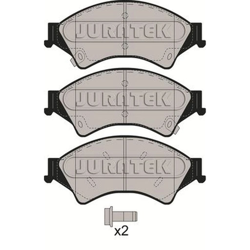 Juratek Front Brake Pad Set fits Ford Ranger 2011 on 2.2 2.5 3.2