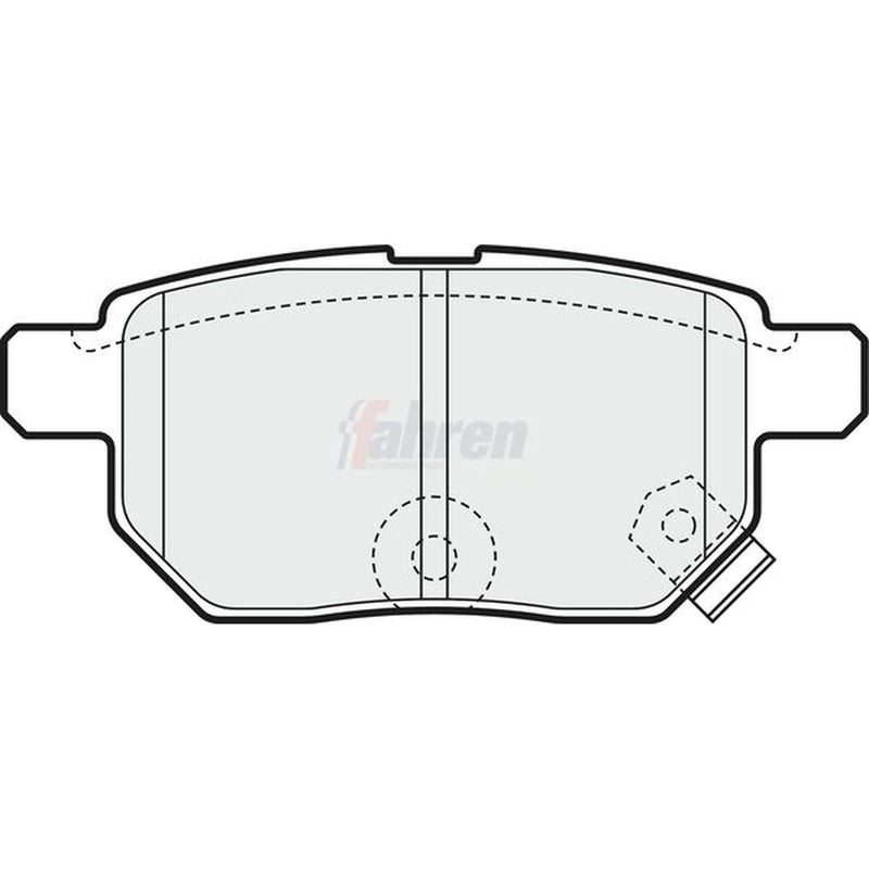 Fahren Rear Brake Pad Set FBP3665