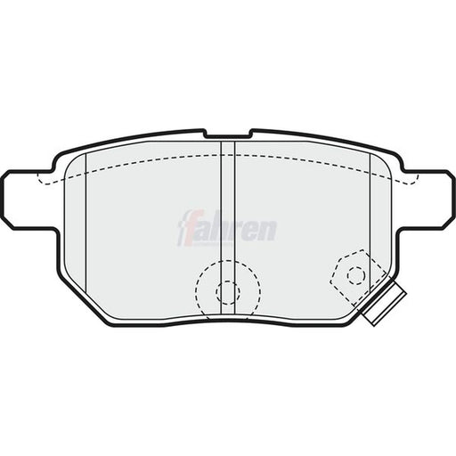 Fahren Rear Brake Pad Set FBP3665