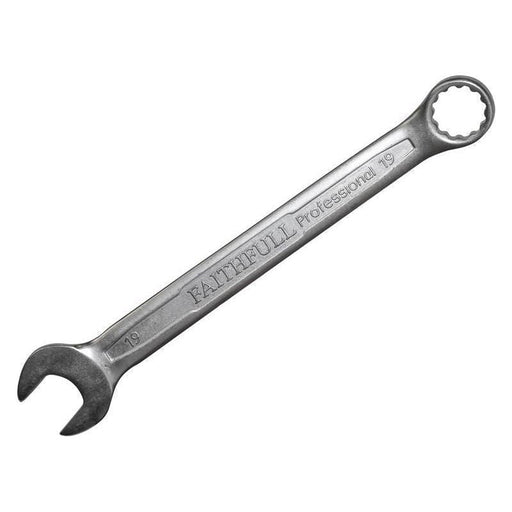 Faithfull Combination Spanner CV Satin Finish 19mm Faithfull - NN4 Online