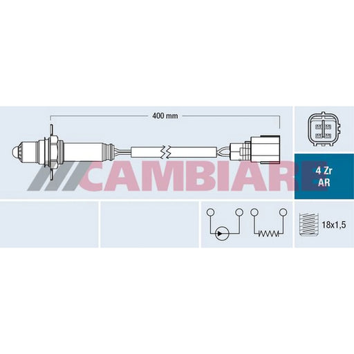 Cambiare O2 Lambda Oxygen Sensor before catalytic converter VE381803