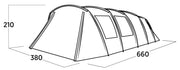 Easy Camp Sola 6 Pole Tent Blue 6 Person Easy Camp - Dynamic Drive