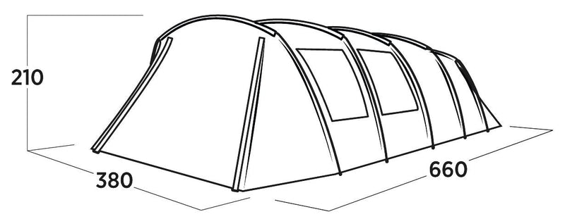 Easy Camp Sola 6 Pole Tent Blue 6 Person Easy Camp - Dynamic Drive