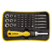 Sealey Socket & Bit Set 45pc Ratchet Screwdriver S0979 Siegen by Sealey - Dynamic Drive