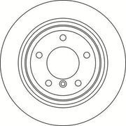 Abtex 2 x Vented Rear Brake Discs BD1934V-x2