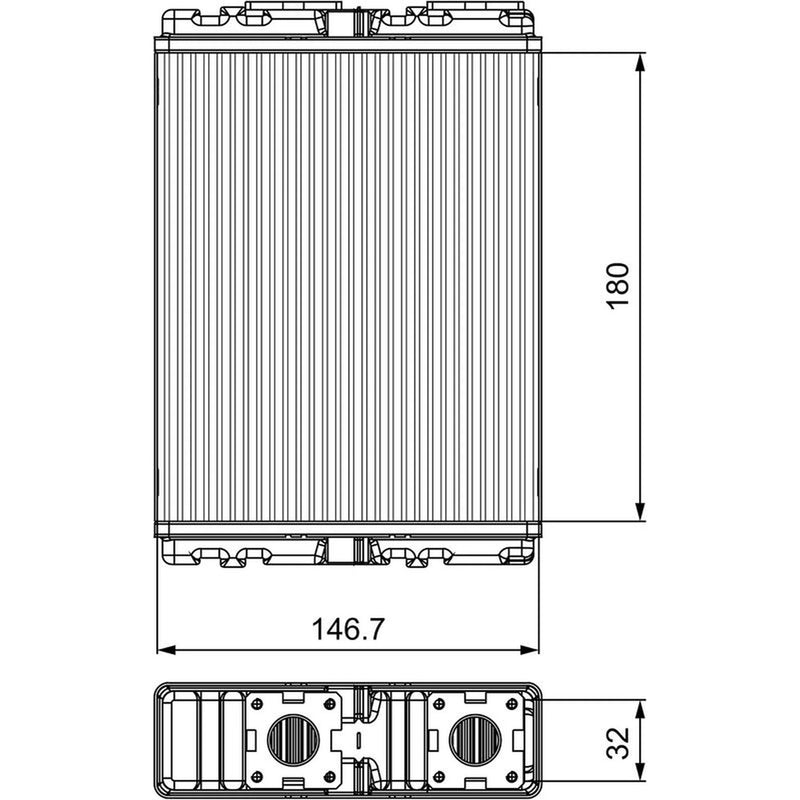 Valeo Heater Matrix Core Heat Exchanger 811557