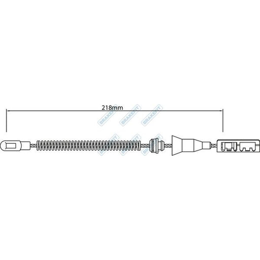 Apec Handbrake Cable Left Rear fits Opel Corsa C 2000-2009 1.0 1.2 1.3 1.4 1.7