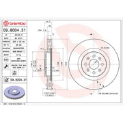 Brembo Front Brake Discs & Pads fits Abarth Grande Punto 2007-2010 1.4