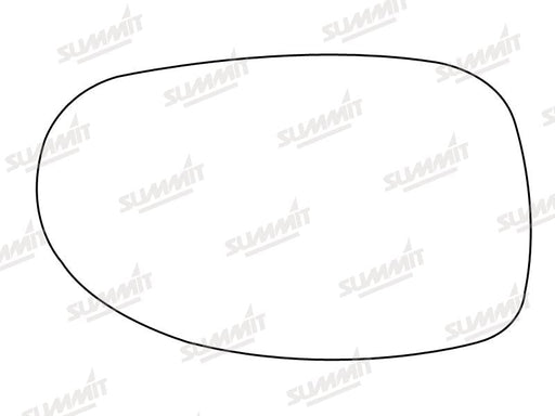 Summit Heated Base Plate With Blind Spot Mirror Glass fits Citroen C5 RHS Summit - Bars 4 Cars