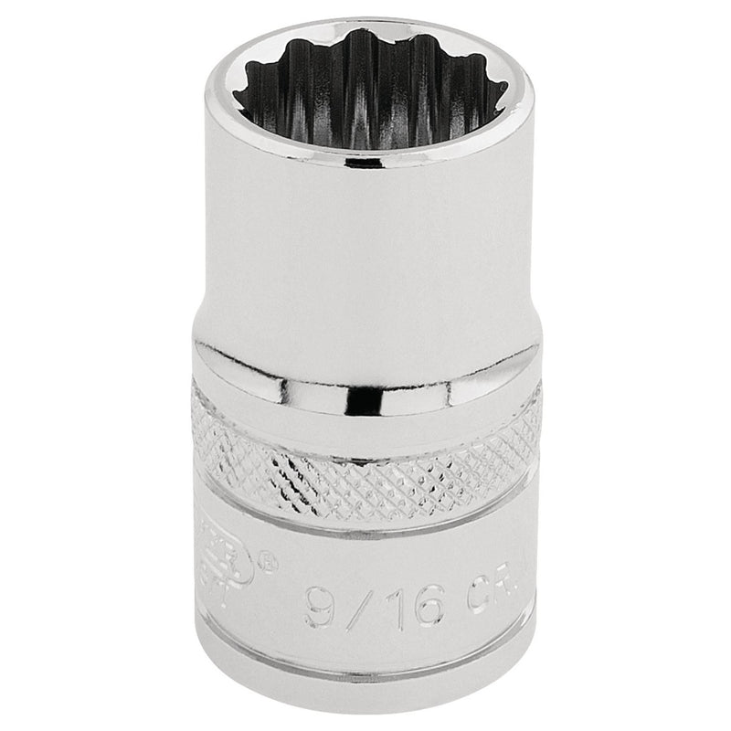 Draper HI-TORQ 12 Point Socket, 1/2" Sq. Dr., 9/16" 33609 Draper - Dynamic Drive