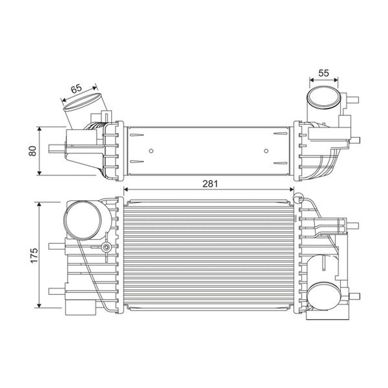 Valeo Intercooler (Charge Air Cooler) 822919