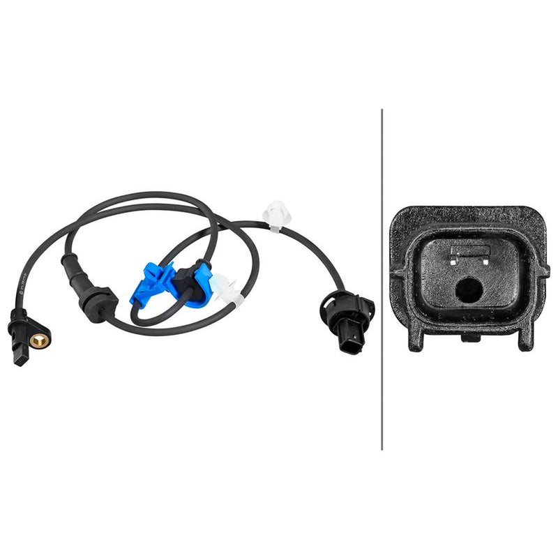 Hella ABS Wheel Speed Sensor Front fits Acura Mdx 2013 on 3.5