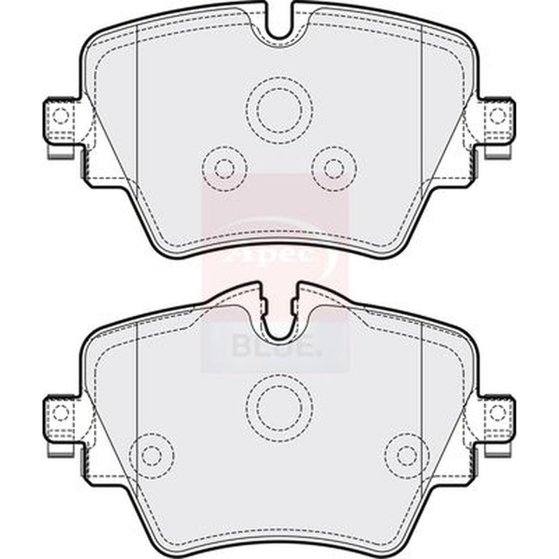 Apec Front Brake Pad Set fits BMW 1 2019-2020
