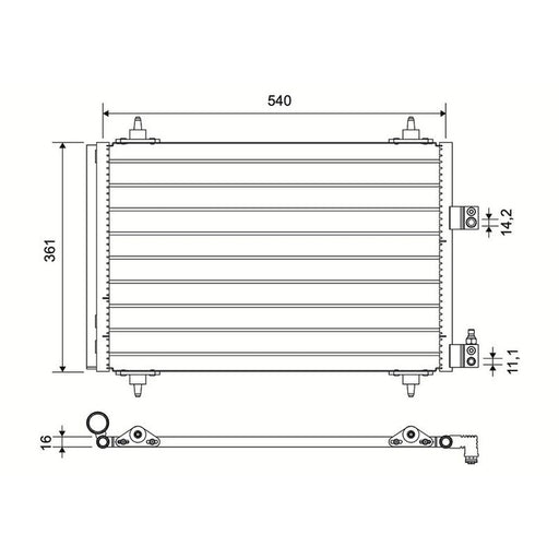 Valeo Air Conditioning Condenser 817526