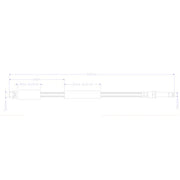Juratek Brake Hydraulic Hose Line Rear fits Mercedes-Benz Sprinter 4,6-T