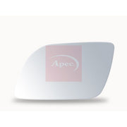 Apec Exterior Wing Mirror Glass Left fits VW Polo IV 2001-2009 1.2 1.4 1.9