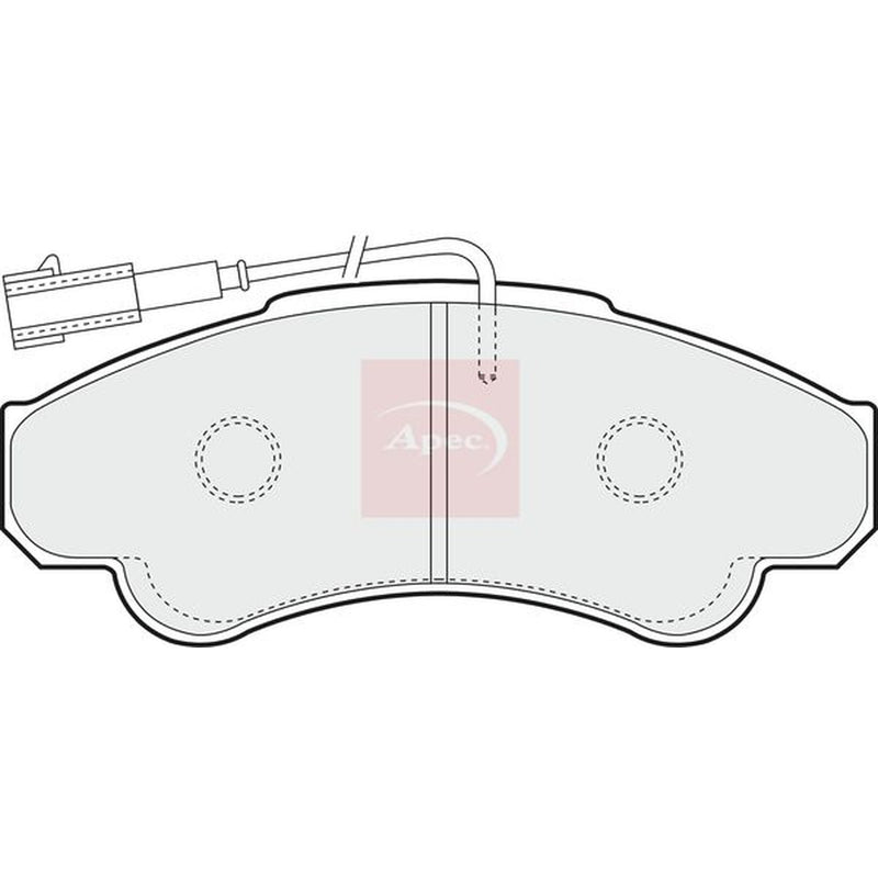 Apec Front Brake Pad Set fits Citroën Relay II 2002-2006 2.0 2.2 2.8