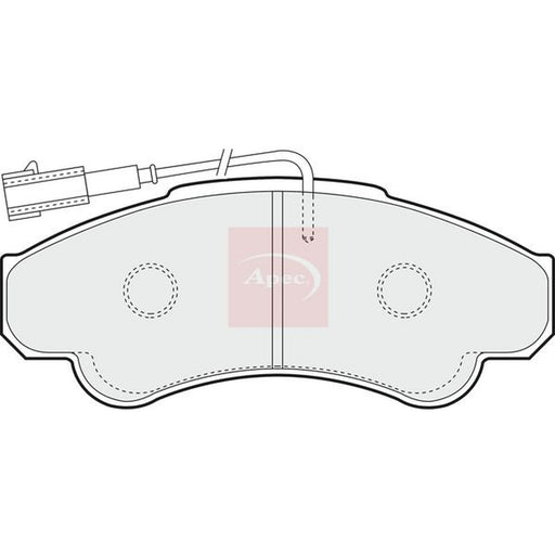 Apec Front Brake Pad Set fits Citroën Relay II 2002-2006 2.0 2.2 2.8