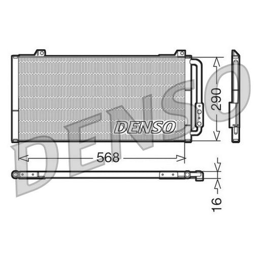 Denso Air Conditioning Condenser fits Maserati Ghibli III 2013 on 3.0