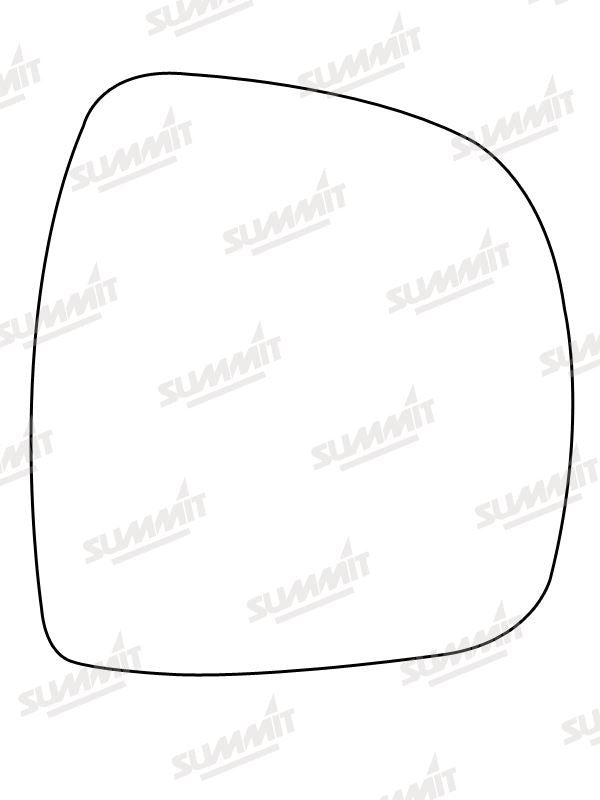 Summit Stick-On Commercial Mirror Glass fits Mercedes Vito RHS Summit - Bars 4 Cars
