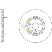 NAPA 2 x Vented Front Brake Discs NBD5671-x2