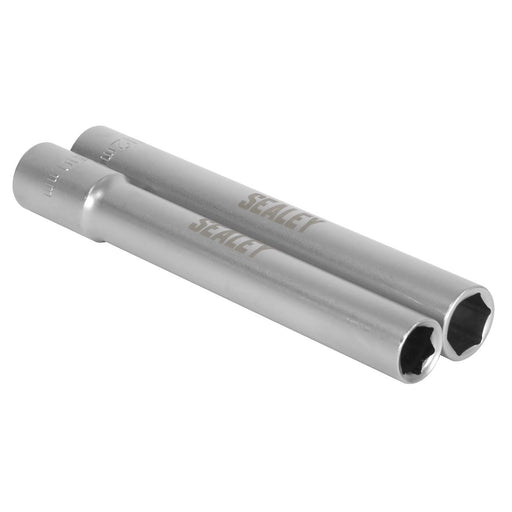 Sealey Extra-Deep Socket Set 3/8"Sq Drive 10 & 12mm 2pc SX1012 Sealey - Dynamic Drive