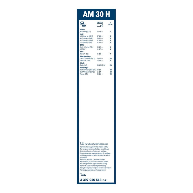 Bosch Aerotwin Wiper Blade 300mm — AM30H fits Alpina B3 2013-2019