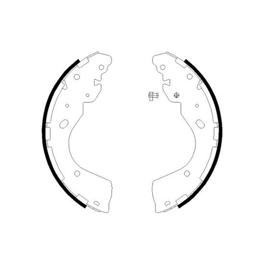 Mintex Brake Shoe Set Axle Kit fits Ford Ranger 2011 on 2.2 2.5 3.2