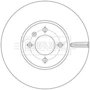 Borg & Beck 2 x Vented Front Brake Discs BBD5599