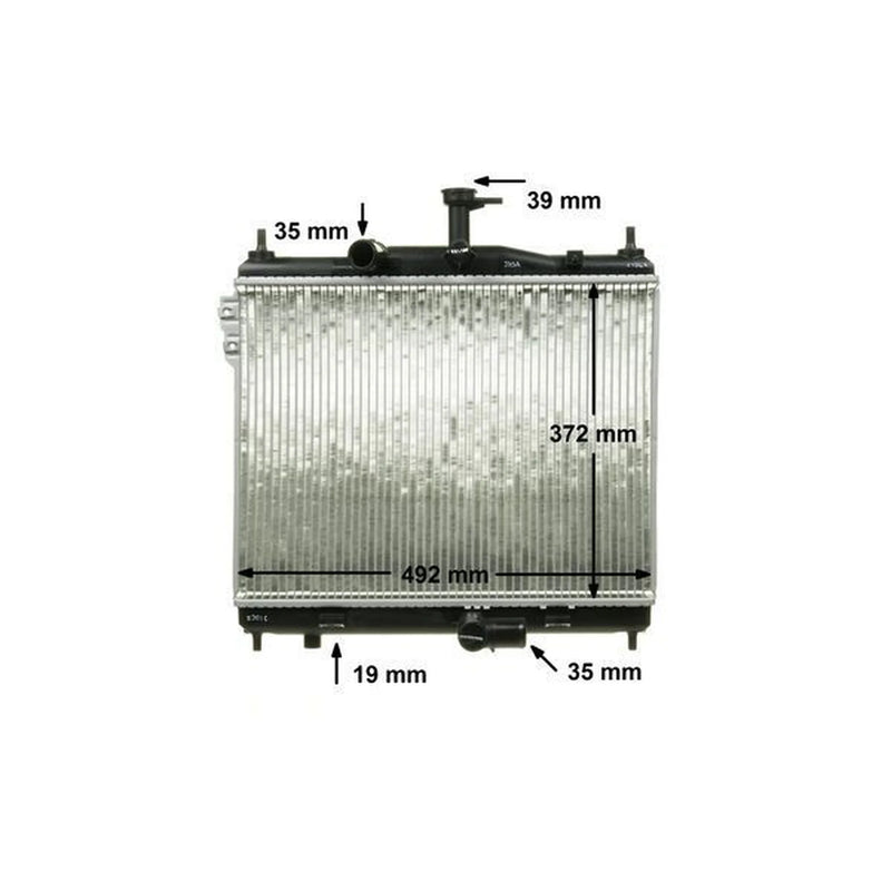 Mahle Engine Radiator fits Hyundai Getz 2003-2009 1.5