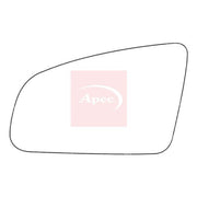 Apec Exterior Wing Mirror Glass Left fits Audi A3 2003-2013 1.6 1.9 2.0 3.2