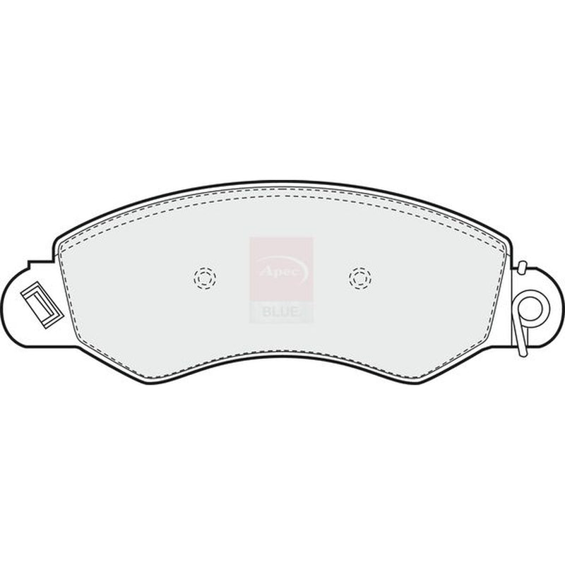 Apec Front Brake Pad Set fits Ldv Maxus 2005-2009 2.5