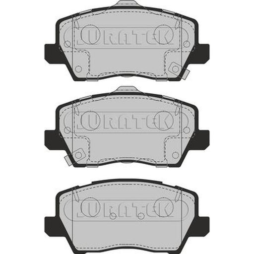 Juratek Front Brake Pad Set fits Kia Picanto III 2017-2018 1.0 1.2