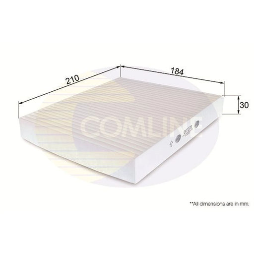 Comline Cabin Air Filter (Pollen Filter) fits Subaru Impreza 2000-2009