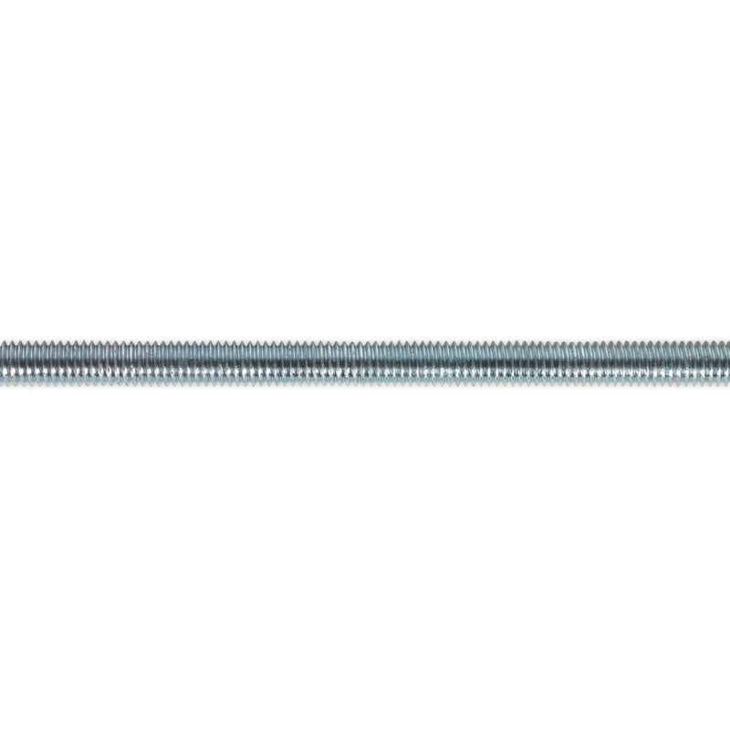 Sealey Studding M6 x 1m Zinc DIN 975 Pack of 5 STUD6 Sealey  - Dynamic Drive