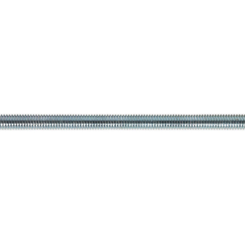 Sealey Studding M6 x 1m Zinc Pack of 5 STUD6 Sealey - Dynamic Drive