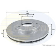 Comline Front Brake Discs & Pads fits Kia Magentis I 2001-2005 2.0 2.5