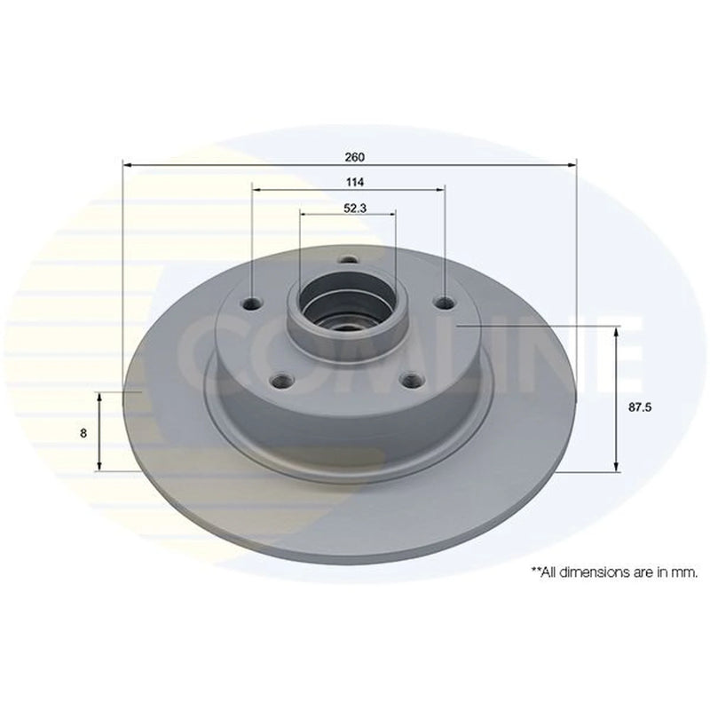 Comline Front & Rear Brake Discs & Pads fits Renault Megane IV 2015 on 1.6