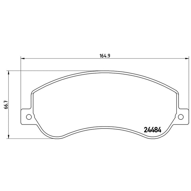 Brembo 4 x Front Brake Pad Set fits VW Amarok 2010-2022 2.0 3.0