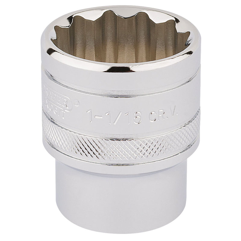 Draper HI-TORQ 12 Point Socket, 1/2" Sq. Dr., 1.1/16" 33726 Draper - Dynamic Drive