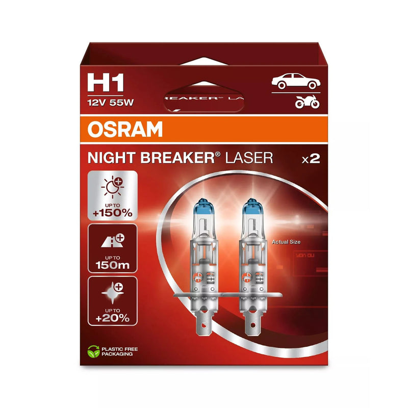 Osram Halogen Headlight Lamp 64150NL-2HB 150% Brighter