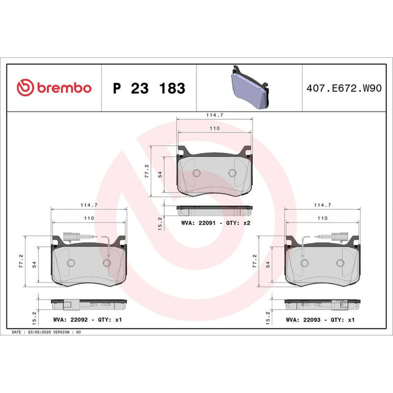Brembo Front Brake Discs & Pads fits Alfa Romeo Giulia 2015-2022 2.0 2.2