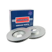 Borg & Beck Front Brake Vented Discs & Pads fits Hyundai Trajet 2000-2008 2.7