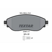 Textar Front Brake Pad Set 2208701