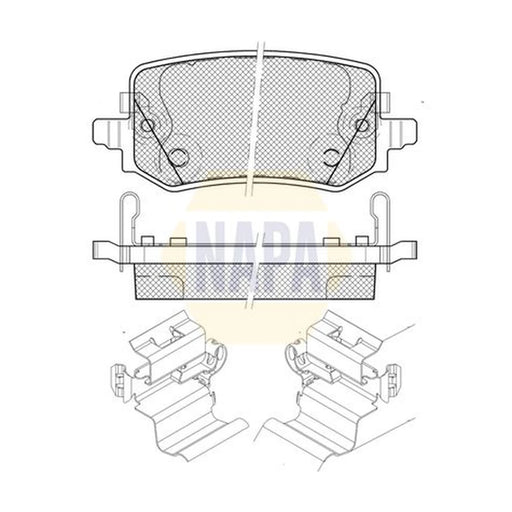NAPA Rear Brake Pad Set NBP1935