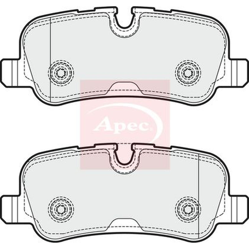 Apec Rear Brake Pad Set fits Land Rover Discovery IV 2010-2018 3.0