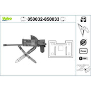 Valeo Electric Window Regulator Lifter Left Front 850032