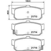 Mintex Rear Brake Pad Set fits Infiniti G20 1990-1997 2.0