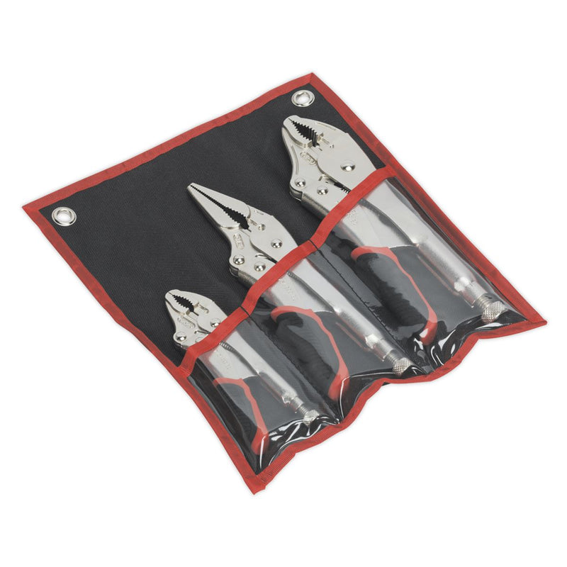 Sealey Premier Premier Quick Release Locking Pliers Set 3pc AK6863 Sealey Premier - Dynamic Drive